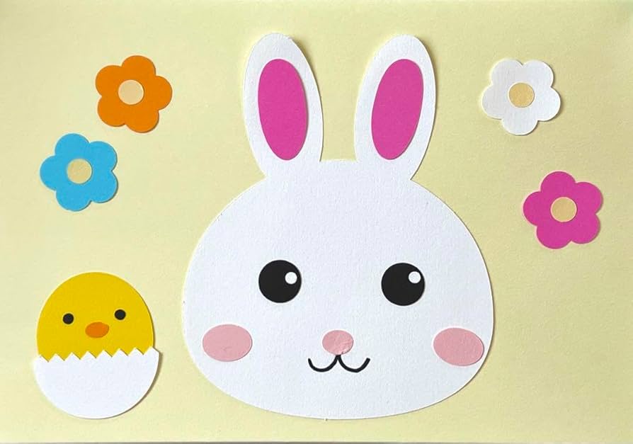 Amazon.co.jp: うさぎ製作キット 8セット 画用紙製作 壁面飾り